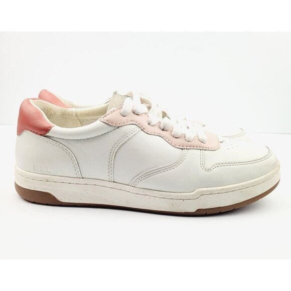 Madewell Court Sneakers‎ in White and Pink Leather - Size 7 - Picture 3 of 8
